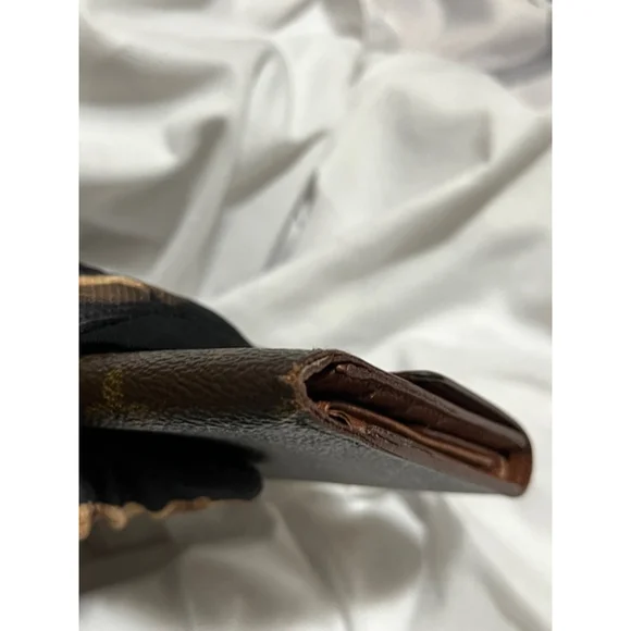 Authentic Women's Louis-Vuitton Monogram Portefeuille-IBrown Wallet One Size - Picture 12 of 13